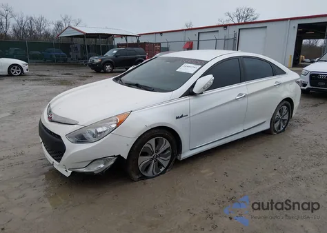 2013 Hyundai Sonata Hybrid Limited z USA, uszkodzony, nr VIN KMHEC4A4XDA092655